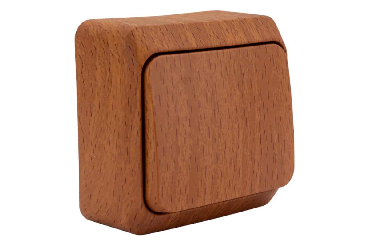 Выключатель Systeme Electric 1-клавишный ОП Этюд Дача 10А бук SchE BA10 ...