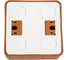 Выключатель 2-клавишный Systeme Electric (Schneider Electric) Этюд Дача, 10 А, бук, арт. BA10-002T 4