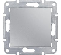 Механизм выключателя Systeme Electric 1-клавишный Sedna алюминий SchE SDN0100160
