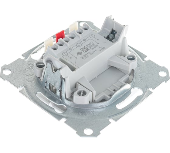 Механизм выключателя Systeme Electric 2-клавишный Sedna белый SchE SDN0300121