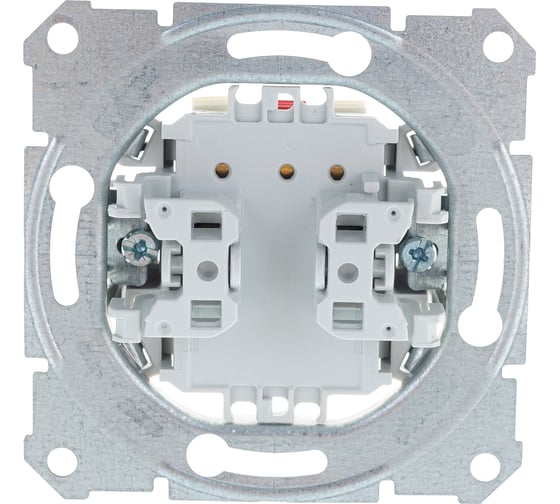 Механизм выключателя Systeme Electric 2-клавишный Sedna белый SchE SDN0300121