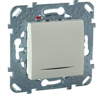 Механизм выключателя Systeme Electric 1-клавишный UNICA с индикатором, бежевый SchE MGU5.201.25NZD