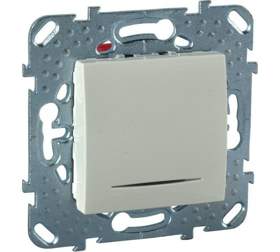 Механизм выключателя Systeme Electric 1-клавишный UNICA с индикатором, бежевый SchE MGU5.201.25NZD 1