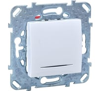Механизм выключателя Systeme Electric 1-клавишный UNICA c индикатором, белый SchE MGU5.201.18NZD