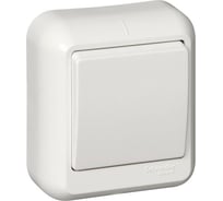 Выключатель Systeme Electric 1-клавишный ОП Прима 6А белый SchE А16-051М A16-051M-B А16-051М-б