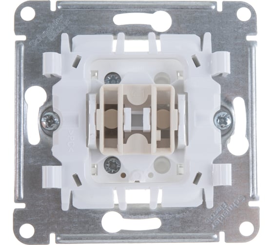 Механизм выключателя Systeme Electric 1-клавишный GLOSSA белый SchE GSL000111