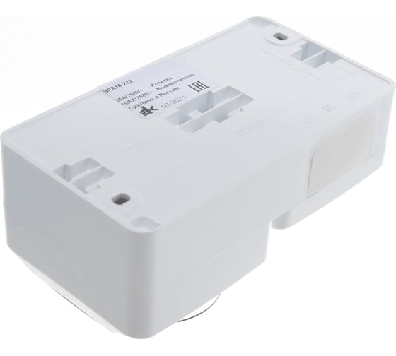 Блок Systeme Electric ОП Этюд IP44 белый, 2-клавишный выключатель+евророзетка з/ш SchE BPA16-242B