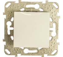 Механизм переключателя Schneider Electric 1-клавишный UNICA проходной, белый SchE MGU5.203.18ZD