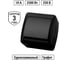 1-клавишный выключатель TDM ELECTRIC открытой установки, IP44, 10А, графит, "Селигер" SQ1818-0301 2