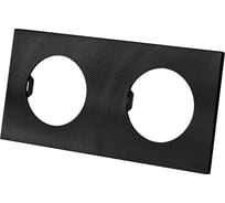 Двойная рамка TDM ELECTRIC агат, алюминий, текстурированный, "байкал" SQ1819-0256