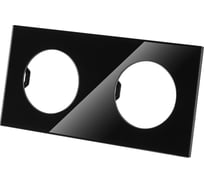 Двойная рамка TDM ELECTRIC агат, стекло, "байкал" SQ1819-0203