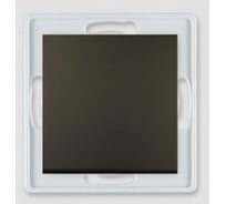 Механизм проходного 1-клавишного выключателя Aling-conel PRESTIGE 10AX 250V чёрный soft touch /арт. / 6007.E1