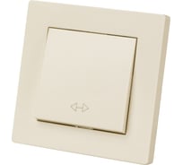 1-клавишный перекрестный выключатель TDM ELECTRIC 10а, слоновая кость, "сенеж" SQ1816-0119