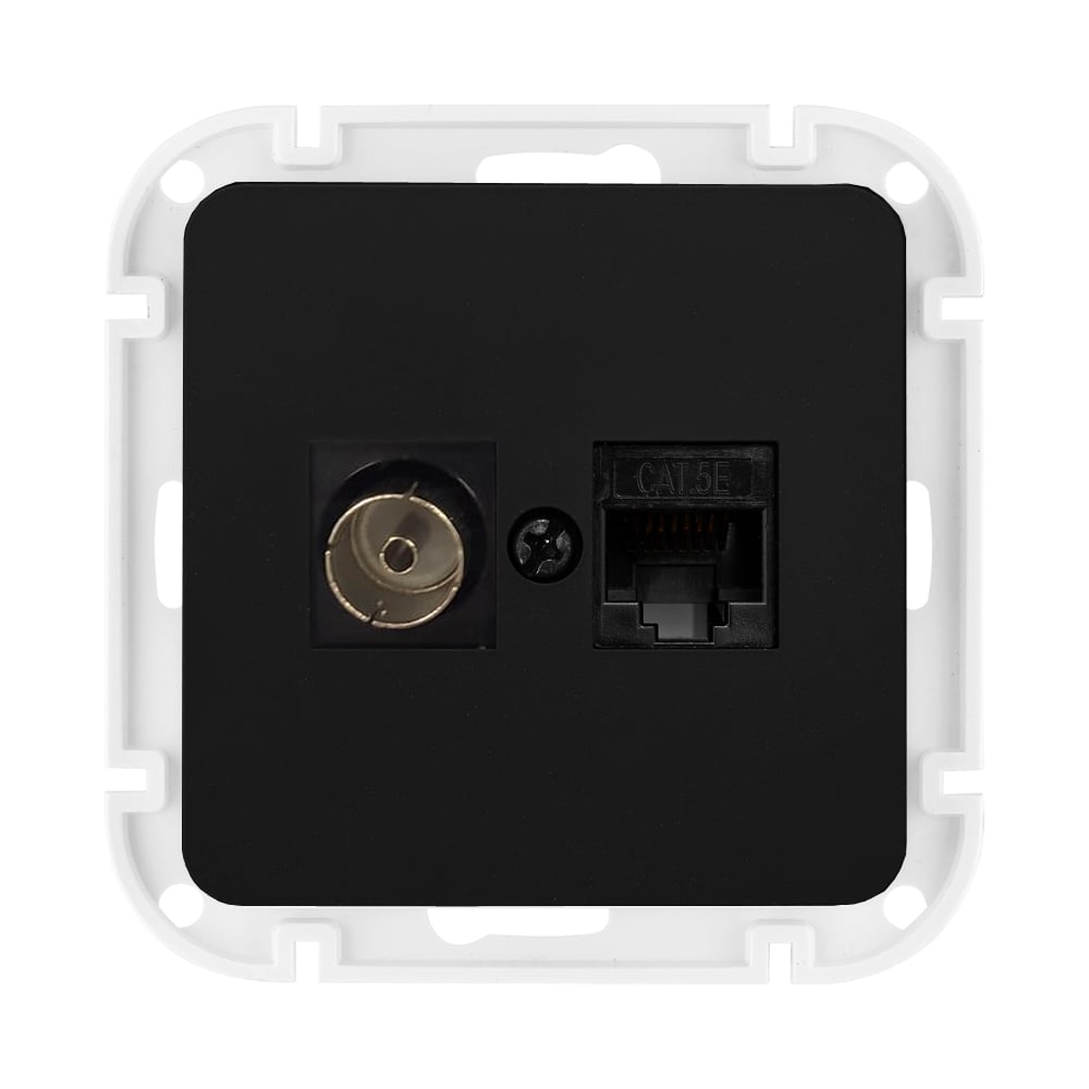 Механизм розетки компьютерная +ТВ Bylectrica скрытая установка серия ...