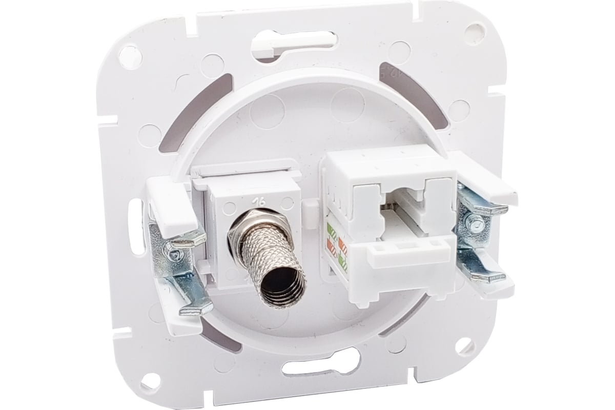 Механизм розетки компьютерная +ТВ Bylectrica скрытая установка серия ...