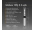 Блок розеток Mebax 105J 3 секции Серебро Автоматический d=60мм 2 USB 00-00000822 9