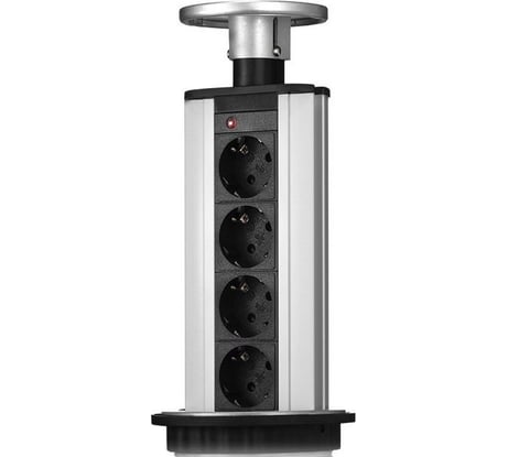 Блок розеток Mebax LK 4 секции Серебро Механический 00-00000228