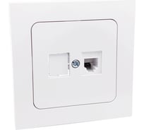 Телефонная розетка Bylectrica серия АСТРУМ, белый ТР4-5501