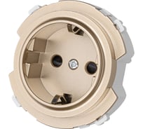 Розетка TDM ELECTRIC 2п+з 16а 250в с защитными шторками шампань, "байкал" SQ1819-0507