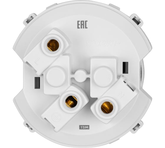 Розетка TDM ELECTRIC 2п+з 16а 250в с защитными шторками бронза, "байкал" SQ1819-0407