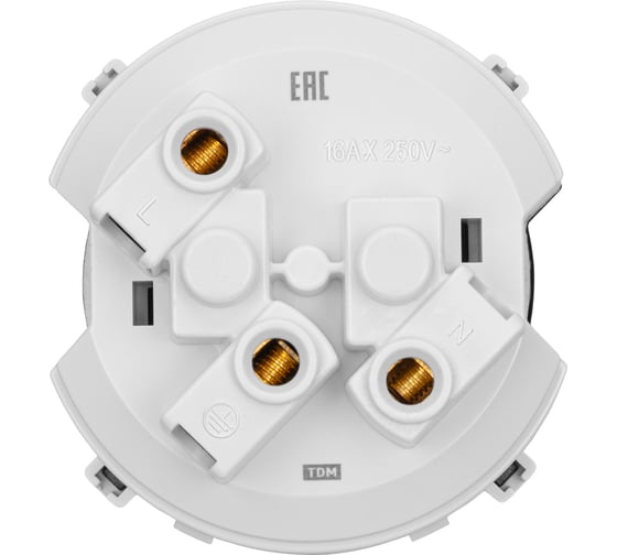 Розетка TDM ELECTRIC 2п+з 16а 250в с защитными шторками агат, "байкал" SQ1819-0207
