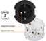 Розетка TDM ELECTRIC 2п+з 16а 250в с защитными шторками агат, "байкал" SQ1819-0207 3