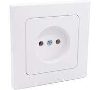 1-местная розетка Bylectrica СУ без земл. серия АСТРУМ, белый РС16-0501