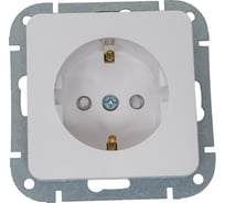 Механизм розетки 1-местн. Bylectrica СУ с земл. со шторк. серия АСТРУМ, белый РС16-1506