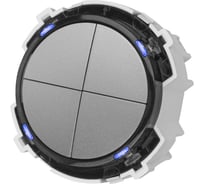 4-клавишный выключатель TDM ELECTRIC 16а 250в кнопочный Механизм платина, "байкал" SQ1819-0328