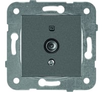 Розетка TV Panasonic МОДУЛЬ Karre Plus 5485 проходная 12dB темно-серый WKTT0452-2DG-RES