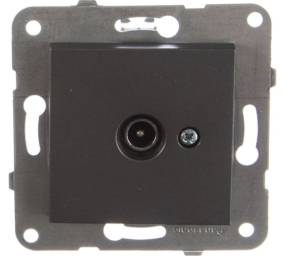 Розетка TV Panasonic МОДУЛЬ Karre Plus 5485 проходная 12dB темно-серый WKTT0452-2DG-RES