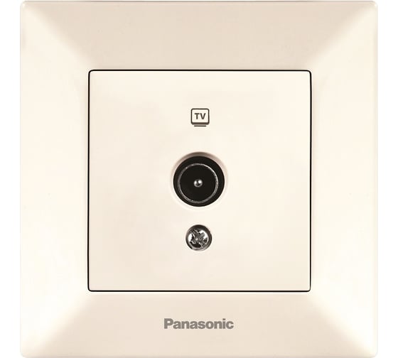 Розетка TV Panasonic Arkedia 54741 проходная 12dB крем WMTC0452-2BG-RES 1