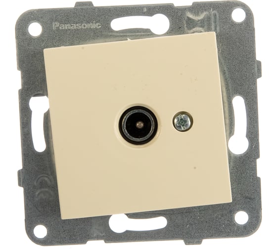 Розетка TV Panasonic Arkedia 54742 концевая крем WMTC0451-2BG-RES