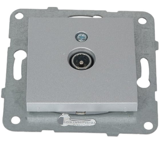 Розетка TV Panasonic МОДУЛЬ Karre Plus 54871 концевая серебро WKTT0451-2SL 1