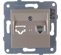 Розетка TF Panasonic МОДУЛЬ Karre Plus 54839 бронза WKTT0402-2BR-RES