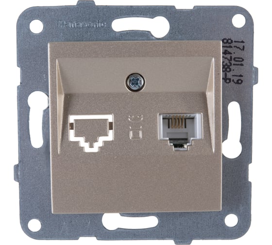 Розетка TF Panasonic МОДУЛЬ Karre Plus 54839 бронза WKTT0402-2BR-RES