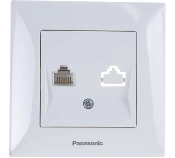 Розетка TF Panasonic Arkedia 54769 белая WMTC0402-2WH-RES