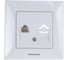 Розетка TF Panasonic Arkedia 54769 белая WMTC0402-2WH-RES 1