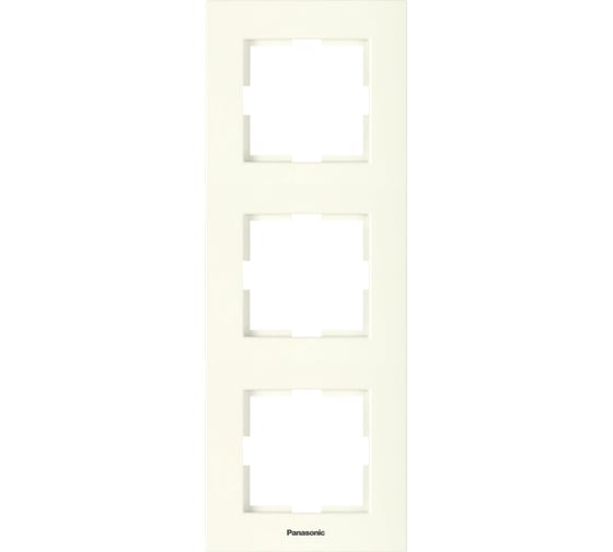 Рамка Panasonic Karre Plus 54814 3м вертикальная крем WKTF0813-2BG-RES