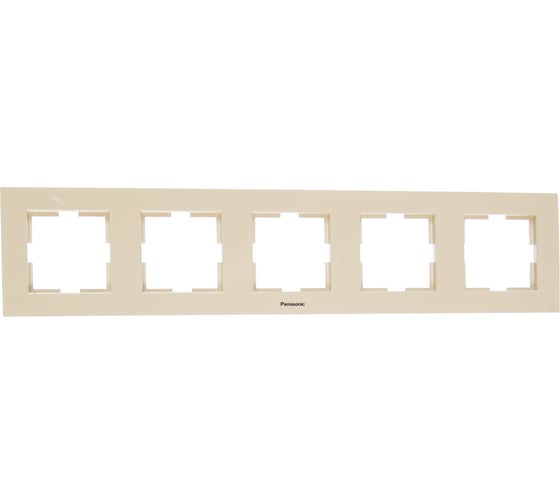 Рамка Panasonic Karre Plus 5м горизонтальная крем 54818 WKTF0805-2BG 1