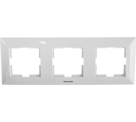 Рамка Panasonic Arkedia 54764 3м горизонтальная белая WMTF0803-2WH 1