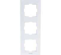 Рамка Panasonic Arkedia 54759 3м вертикальная белая WMTF0813-2WH-RES