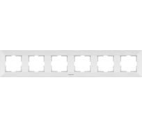 Рамка Panasonic Arkedia 54761 6м горизонтальная белая WMTF0806-2WH