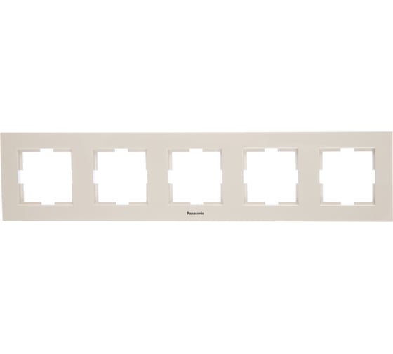 Рамка Panasonic Karre Plus 54829 5м горизонтальная белая WKTF0805-2WH-RES 1