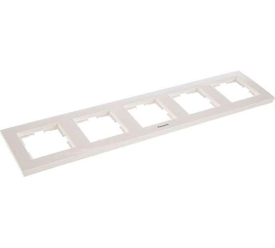 Рамка Panasonic Karre Plus 54829 5м горизонтальная белая WKTF0805-2WH-RES