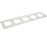 Рамка Panasonic Karre Plus 54829 5м горизонтальная белая WKTF0805-2WH-RES 3