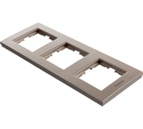 Рамка Panasonic Karre Plus 54784 3м вертикальная бронза WKTF0813-2BR-RES