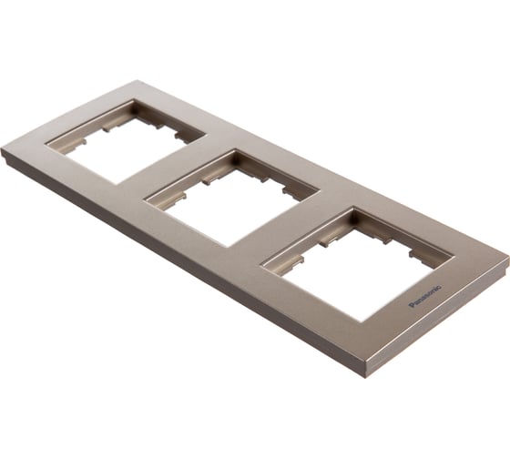 Рамка Panasonic Karre Plus 54784 3м вертикальная бронза WKTF0813-2BR-RES 1