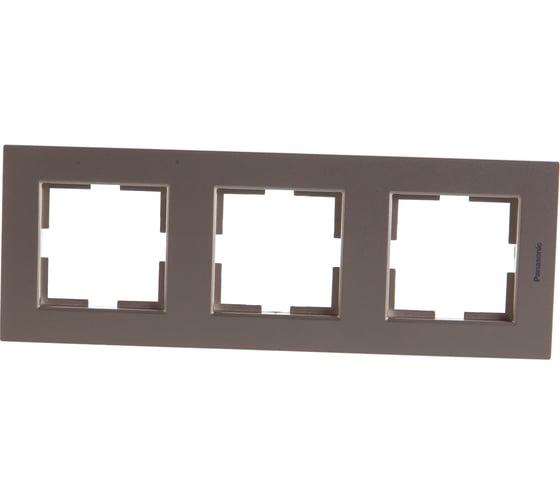 Рамка Panasonic Karre Plus 54784 3м вертикальная бронза WKTF0813-2BR-RES