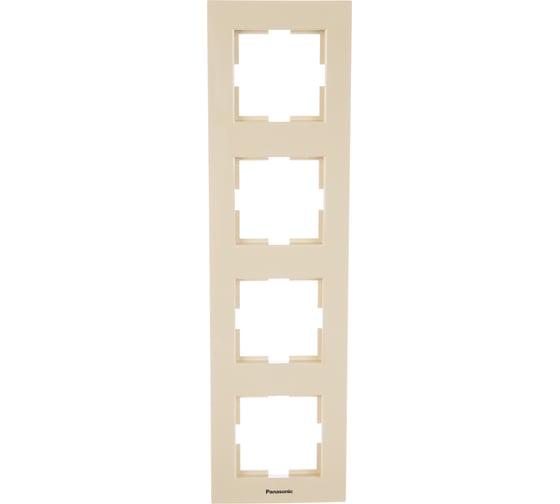 Рамка Panasonic Karre Plus 54813 4м вертикальная крем WKTF0814-2BG-RES 1